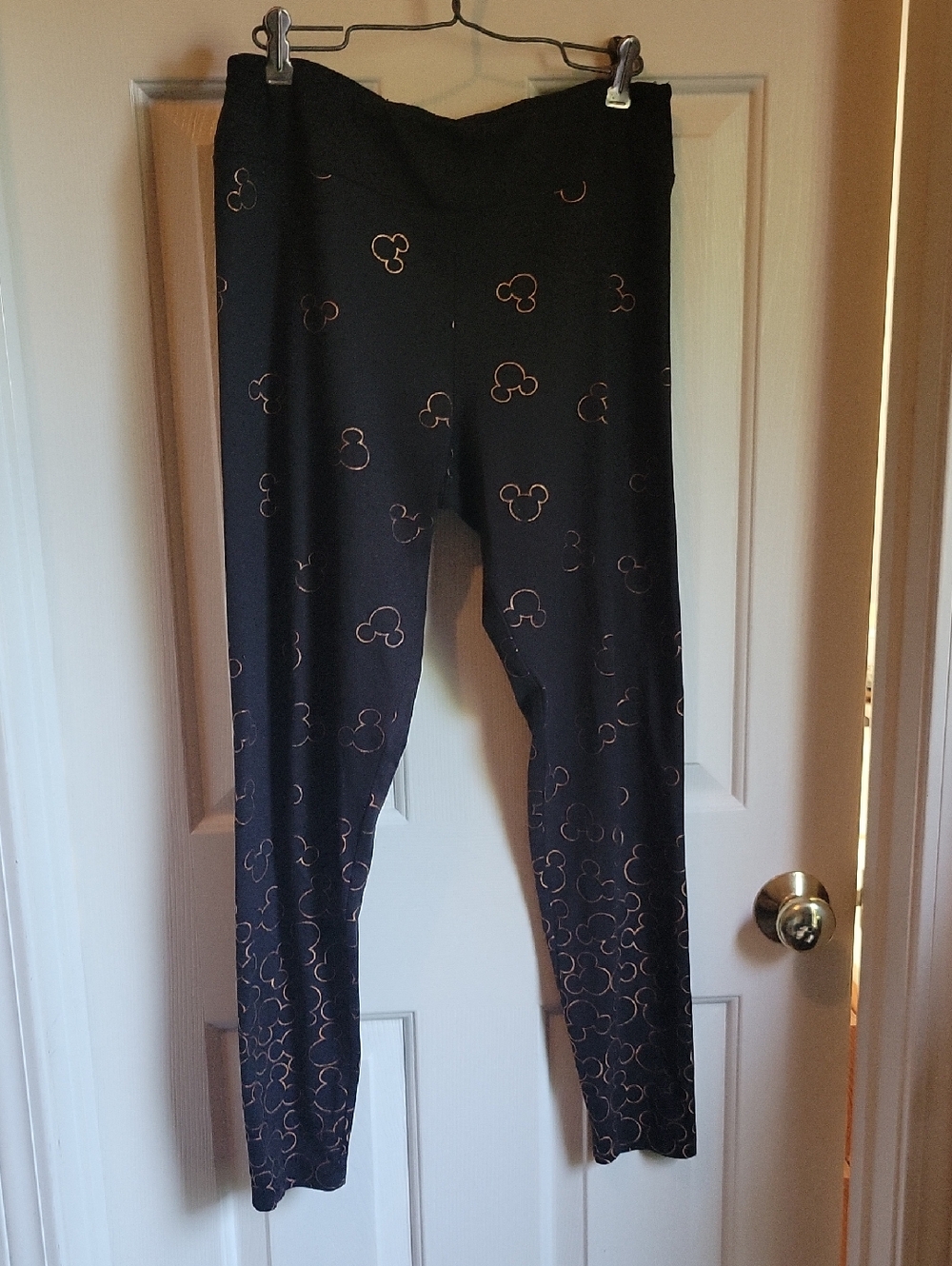 Disney Parks Belle of the Ball Bronze Mickey Mouse Leggings - Size M